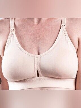 Nude Wireless Everyday Nursing Bra By Simple Wishes Sz XL